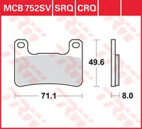 TRW BREMSBELAEGE SINTER