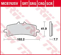 TRW BREMSBELAEGE SINTER