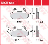 TRW BREMSBELAEGE ROLLER