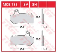 TRW BRAKE-PADS SINTER