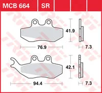 TRW SINTERED BRAKE PADS