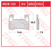 TRW BREMSBELAEGE SINTER