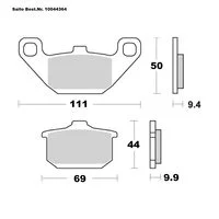 SAITO BRAKE-PADS SINTER