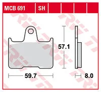 TRW BRAKE-PADS SINTER