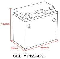 BATERÍA DE GEL DELO