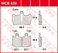 TRW BRAKE-PADS SINTER