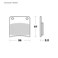 SAITO BRAKE-PADS ORGANIC