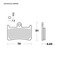 SAITO BRAKE-PADS ORGANIC