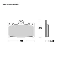 SAITO BRAKE-PADS ORGANIC