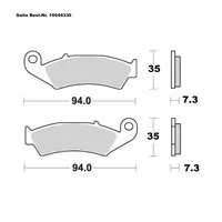 SAITO BRAKE-PADS ORGANIC