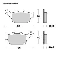 SAITO BRAKE-PADS SINTER