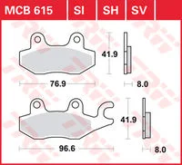 TRW BREMSBELAEGE SINTER