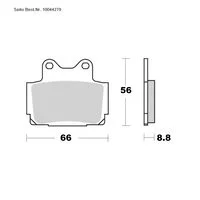 SAITO BRAKE-PADS ORGANIC