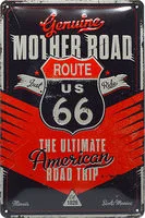 PLAQUE EN MÉTAL *ROUTE 66