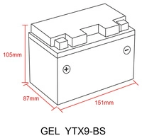 BATTERIA AL GEL SAITO