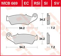 TRW SINTERED BRAKE PADS