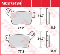 TRW BREMSBELAEGE SINTER