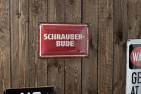 BLECHSCHILD SCHRAUBERBUDE