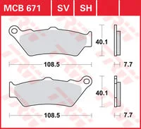 TRW BRAKEPADS ORGAN.