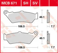 TRW BRAKE-PAD SINTER