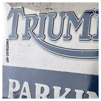 TRIUMPH METAL SIGN