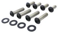 Screws 4 Bikes Bolt sets for HD fendertruts Stainless steel black