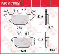 TRW CARBON BRAKE PADS