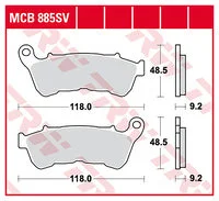 TRW BREMSBELÄGE CARBON