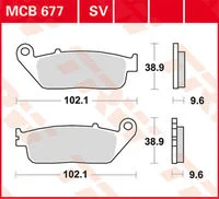 TRW BREMSBELAEGE SINTER