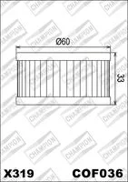 OELFILTER CHAMPION COF036