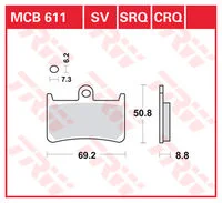 TRW METAL TRQ BRAKE PADS