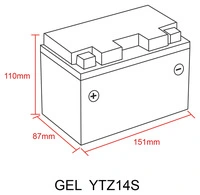 BATTERIA AL GEL SAITO