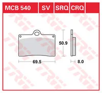 TRW BREMSBELAEGE SINTER