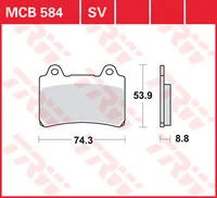 TRW BRAKE-PADS SINTER