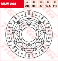 TRW BRAKE DISC, FRONT