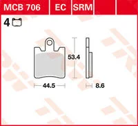 TRW BREMSBELAEGE SINTER