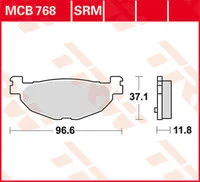 TRW BREMSBELAEGE SINTER