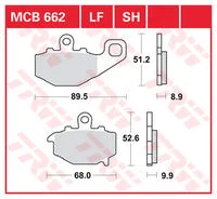 TRW BRAKE-PADS SINTER