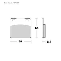 SAITO BRAKE-PADS ORGANIC