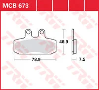 TRW BREMSBELAEGE ROLLER