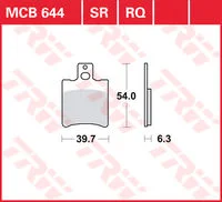 TRW SINTERED BRAKE PADS