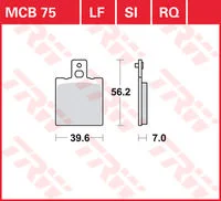 TRW BRAKEPADS ORGAN.