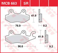 TRW SINTERED BRAKE PADS