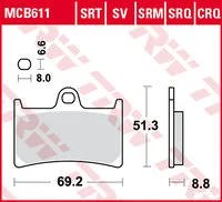 TRW BREMSBELAEGE SINTER