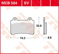 TRW CARBON BRAKE PADS