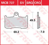 TRW BREMSBELAEGE SINTER