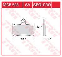 TRW BREMSBELAEGE SINTER