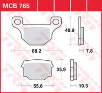 TRW BREMSBELAEGE ROLLER