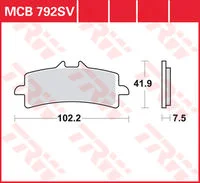 TRW BREMSBELAEGE SINTER