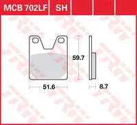 TRW BREMSBELAEGE SINTER